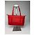 Vintage Courreges Polyester Patent Leather Handbag Red - view 2