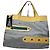 Chloé Vintage Chloe Große Tote Tasche Silber Gelb Weiß