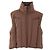 Autre Marque Brown sleeveless down jacket