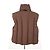 Autre Marque Brown sleeveless down jacket - view 4