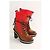 Tommy Hilfiger Botas Vermelhas com Cadena - vista 3