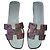 Hermès Oran Sandalen Rosenholz Leder Größe 39