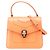 Bulgari Bolsa Bvlgari Serpenti Forever em couro laranja