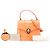 Bulgari Bolsa Bvlgari Serpenti Forever em couro laranja - vista 12