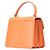 Bulgari Bolsa Bvlgari Serpenti Forever em couro laranja - vista 2