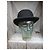 Autre Marque Cappello Bombetta Maison Tirard Nero in Feltro - vista 3