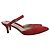 Autre Marque Suede Mule Sandalen FOXEY POPPY Rot - Ansicht 4
