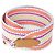 Hermès Sangle Caval 073651CK para telefone Hermes Rosa Branco Azul Multicor