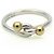 Anello Doppio Occhio Tiffany & Co. in Argento Sterlingo 925 e Oro Giallo 18K D'oro - vista 5