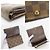 Billetera bi-fold Damier Ebene Louis Vuitton Castaño - vista 6