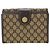 Céline Billetera bi-fold Celine Macadam Beige Marrón oscuro