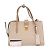 Borsa in pelle Miu Miu MADRAS 5BA104 in rosa beige - vista 2