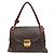 Borsa Olympe Louis Vuitton in pelle bordeaux e marrone Bordò