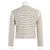 Céline Giacca Rigata in Cotone e Lino Crema Navy Beige - vista 2