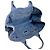 Borsa Tote Canapa Prada in denim blu - vista 10