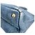Borsa Tote Canapa Prada in denim blu - vista 6