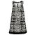 Prada Vestido Mini de Tweed Negro