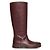Botas The Row de piel rojo oscuro Burdeos