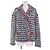 Timeless Chaqueta de lino tweed COCO Button de Chanel Azul Azul marino