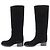 Timeless Botas Largas de Terciopelo COCO Mark de Chanel Negro - vista 3