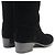 Timeless Botas Largas de Terciopelo COCO Mark de Chanel Negro - vista 6