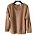 Autre Marque Pull C.T. Plage Camel Mohair Nylon und Waschbär Größe 38 - 40 Beige