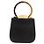 Borsa a mano Gancini in pelle nera e oro Salvatore Ferragamo Auth 159266V Nero D'oro - vista 2