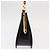 Borsa a mano Gancini in pelle nera e oro Salvatore Ferragamo Auth 159266V Nero D'oro - vista 7