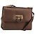 Borsa a Spalla Gancini in Pelle Bronzo Oro Auth 157128 di Salvatore Ferragamo