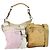 Borsa a Spalla PRADA Nylon 3 Set Beige Rosa Auth ar13913