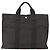 Hermès HERMES Her Line Tote Tasche Canvas Grau Silber Auth ka1042 Braun - Ansicht 2