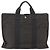 Hermès HERMES Her Line Tote Tasche Canvas Grau Silber Auth ka1042 Braun - Ansicht 3