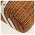 Borsa a Mano Gancini Salvatore Ferragamo Rattan Beige Argento Auth 159168V - vista 13