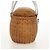 Borsa a Mano Gancini Salvatore Ferragamo Rattan Beige Argento Auth 159168V - vista 5