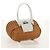 Borsa a Mano Gancini Salvatore Ferragamo Rattan Beige Argento Auth 159168V - vista 6