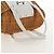 Borsa a Mano Gancini Salvatore Ferragamo Rattan Beige Argento Auth 159168V - vista 7