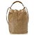 Céline Bolso de Hombro Celine C Sulky PVC Beige Oro Auth 158480 Dorado - vista 3