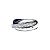 Cartier Ring, "Trinity", Weißgold, schwarze Keramik, Diamanten. - Ansicht 2