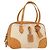 PRADA Boston Tasche aus Canvas Beige Silber Authentisch ep12540