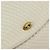 BALLY Bolsa de Ombro de Couro Matelassada com Corrente Branco Ouro Auth 157424 Dourado - vista 15