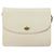 BALLY Bolsa de Ombro de Couro Matelassada com Corrente Branco Ouro Auth 157424 Dourado - vista 2