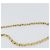 BALLY Bolsa de Ombro de Couro Matelassada com Corrente Branco Ouro Auth 157424 Dourado - vista 8