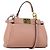 Borsa a mano FENDI Micro Peek A Boo in pelle 2 in 1 rosa oro Auth 155322