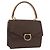 Céline Borsa a mano in tela Macadam CELINE in pelle PVC marrone oro Auth bs31809 D'oro