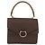 Céline Borsa a mano in tela Macadam CELINE in pelle PVC marrone oro Auth bs31809 D'oro - vista 2