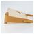 Gucci Borsa a Spalla Micro GG Supreme PVC Beige Oro 104 004 0024 Auth BA9177 D'oro - vista 4