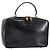 Borsa a Mano GUCCI Bamboo Smalto Nero Oro 000 2122 0565 Auth 157337 D'oro