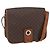Céline Borsa a spalla circolare in tela Macadam CELINE in pelle PVC marrone oro Auth 158110 D'oro