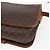 Céline Borsa a spalla circolare in tela Macadam CELINE in pelle PVC marrone oro Auth 158110 D'oro - vista 12