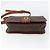 Céline Borsa a spalla circolare in tela Macadam CELINE in pelle PVC marrone oro Auth 158110 D'oro - vista 9